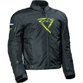 Difi Ibarra Aerotex wasserdichte Motorrad Textiljacke, schwarz/gelb, 2XL