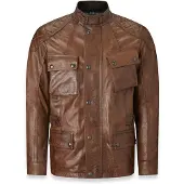 Belstaff Turner Braune Lederjacke Größe XL