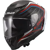LS2 FF807 Dragon Subic Helm, weiß/blau/rot, 2XL (63/64)