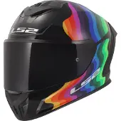 LS2 FF820 Rapid III Flow Helm, schwarz/bunt, XXS (51/52)
