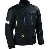 Difi Toronto Aerotex wasserdichte Motorrad Textiljacke, schwarz/gelb, M
