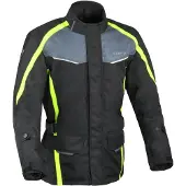 Difi Cage Aerotex wasserdichte Motorrad Textiljacke, schwarz/gelb, XL
