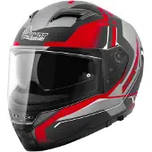 Germot Helm GM 350 matt-schwarz/rot - Größe L