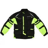 Modeka Tourex II Kinder Motorrad Textiljacke, schwarz/neon, 152