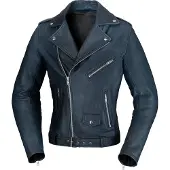 Büse Lancaster Damen Motorrad Lederjacke, dunkelblau, 38