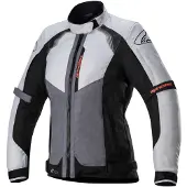 Alpinestars Stella Headlands Drystar Motorrad Damen Textiljacke, dunkelgrau/hellgrau, XL