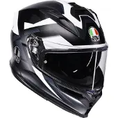 AGV K7 Glimpse Helm, schwarz matt/weiß, M (57/58)