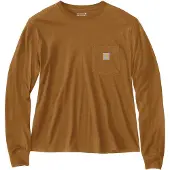 Carhartt Relaxed Fit Lightweight Long-sleeve Pocket T-shirt brown (BRN) XS REG