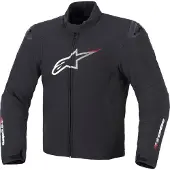 Alpinestars SMX wasserdichte Motorrad Textiljacke, schwarz/weiß/rot, 3XL