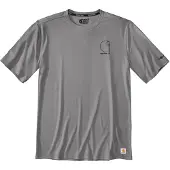 Carhartt T-Shirt Force Sun Defender Relaxed Logo Herren Asphalt-L