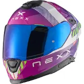 NEXX Y.100R Fade Lila Weiß Integralhelm Größe XS