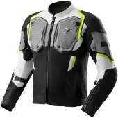 Rebelhorn Borg 2 wasserdichte Motorrad Textiljacke, schwarz/grau/gelb, M