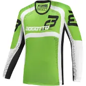 Bogotto Ares-MTN Motocross Jersey, schwarz/grün/weiß, XL
