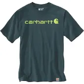 Carhartt - Core Logo S/S - T-Shirt Gr XS blau