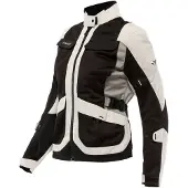 Dainese Desert Tex Damen Motorrad Textiljacke, schwarz/beige, 48