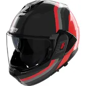 Nolan N120-1 Lineo N-Com Klapphelm, schwarz/rot, L (60)