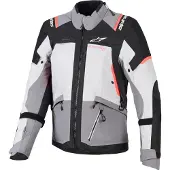 Alpinestars Stella Andes V4 Drystar wasserdichte Damen Motorrad Textiljacke, dunkelgrau/schwarz/orange, XS