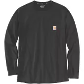 Carhartt - Midweight L/S Pocket T-Shirt - Longsleeve Gr L schwarz