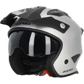 Acerbis Aria Metallic Matt Silber Jethelm Größe XL