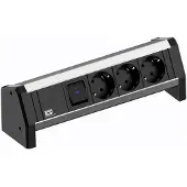 Bachmann Desk 3x Schutzkontakt, Schalter, 3 m