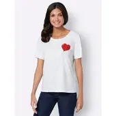 Sieh an! Kurzarm-Shirt in weiß | Gr.: 42