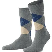 Burlington Socken "King" Einheitsgröße 40-46, Argyle-Muster, -Clip