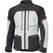Held Tridale Top wasserdichte Motocycle-Textiljacke, hellgrau/schwarz/rot, M