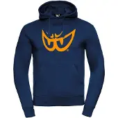 Berik The Eye Hoodie, dunkelblau/orange, 2XL