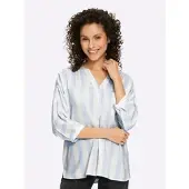 HEINE Bluse in ecru-himmelblau-gestreift | Gr.: 34
