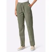 Casual Looks Schlupfhose , Damen, Gr. 36, Normalgrößen, grün (khaki), 98% Baumwolle, 2% Elasthan, unifarben, Hosen Schlupfhose