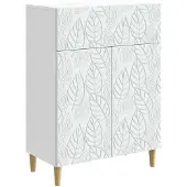 Syfax Sideboard Weiß 66 x 34,5 x 90 cm Holzwerkstoff