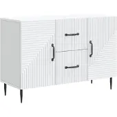 Syfax Sideboard Weiß 89 x 34,5 x 60 cm Holzwerkstoff