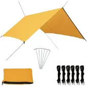 The Living Store Outdoor-Tarp 3x2,85 m Gelb