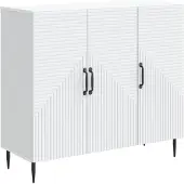 Syfax Sideboard Weiß 89 x 34,5 x 80 cm Holzwerkstoff