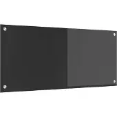 Syfax Küchenrückwand Dunkelgrau 90 x 40 cm Gehärtetes Glas