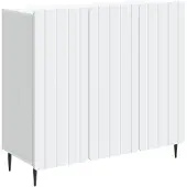Syfax Sideboard Weiß 89 x 34,5 x 82 cm Holzwerkstoff