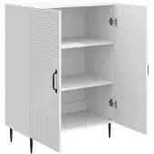 vidaXL Sideboard Weiß 66 x 34,5 x 89,5 cm Holzwerkstoff