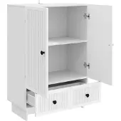 vidaXL Sideboard Weiß 66 x 34,5 x 95 cm Holzwerkstoff