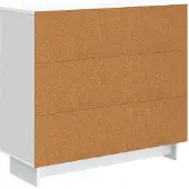 vidaXL Sideboard Weiß 89 x 34,5 x 80 cm Holzwerkstoff