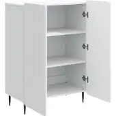 vidaXL Sideboard Weiß 66 x 34,5 x 92 cm Holzwerkstoff