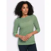 Sieh an! 3/4-Arm-Pullover in eucalyptus | Gr.: 56