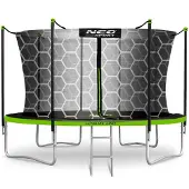 Neo-Sport Gartentrampolin 14ft/435cm mit Innennetz und Leiter