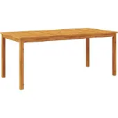 Syfax Garten-Esstisch 180x90x75 cm Massivholz Akazie