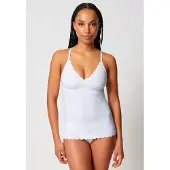 Skiny BH-Hemd "Sensation", Damen, Gr. 42, N-Gr, N-Gr, weiß, Obermaterial: 56% Polyamid, 44% Elasthan, normal, BHs BH-Hemd, tiefer V-Ausschnitt, schmale Träger, herausnehmbare Pads, Topseller