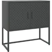 Syfax Sideboard Anthrazit 75x35x75 cm Stahl