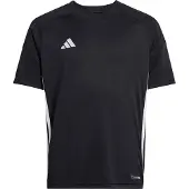 Adidas Fußballtrikot PERFORMANCE "TIRO 26 ESSENTIALS KIDS TRIKOT", Kinder, Gr. 176, schwarz, schwarz, weiß, Obermaterial: 100% Polyester, Rundhals, Trikots Fußballtrikot