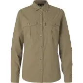 Pinewood Insectsafe Poplin Long Sleeve Women Shirt sandstone (231) XL