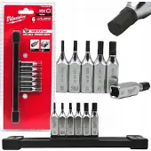 Milwaukee Bit-Steckschlüsseleinsatz-Set 1/4 Zoll 6-teilig Innensechskant Bit-Steckschlüsseleinsatz metrisch 1/4" Set