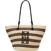 Marc O'Polo Schultertasche Jana Shopper Light Raffia creme