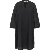 Culture Midikleid "Kleid CUnedia", Damen, Gr. S, N-Gr, schwarz, Obermaterial: 100% Baumwolle CO., Kleider Midikleid